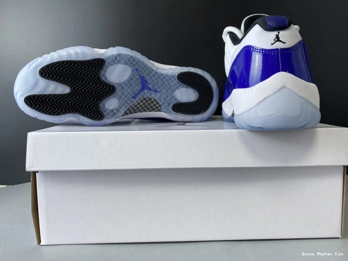 Low White Air Jordan 11 Concord AH7860-100 Retro 0821